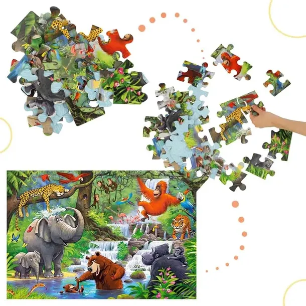 puzzle-40-maxi-jungle-animals-castor-liczba-elementow-40