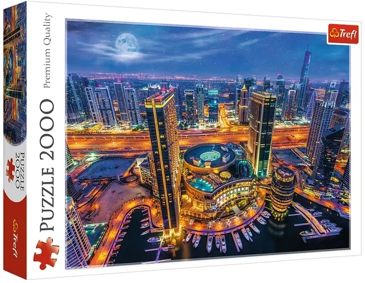 puzzle-2000-swiatla-dubaju-trefl-stan-nowy