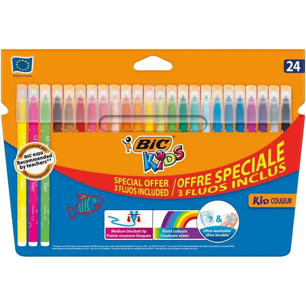 flamastry-kid-couleur-fluo-20-4-kolory-bic-marka-bic