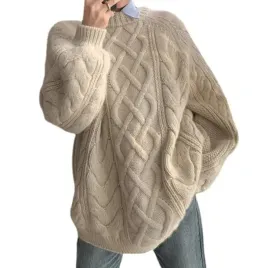 sweter-damski-gruby-cieply-over-size-pleciony-bezowy