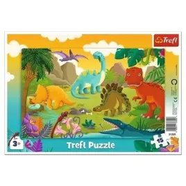puzzle-ramkowe-15-dinozaury-trefl