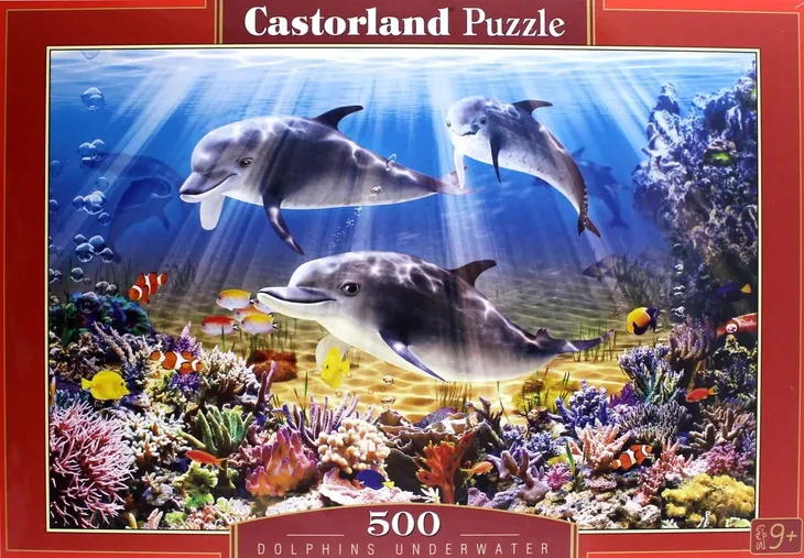 puzzle-500-dolphins-underwater-castor-kolekcja-puzzle-500