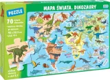 puzzle-70-elementow-mapa-swiata-dinozaury
