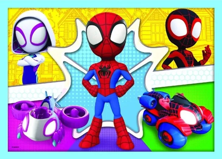 puzzle-4w1-ekipa-spidey-a-trefl-marka-trefl
