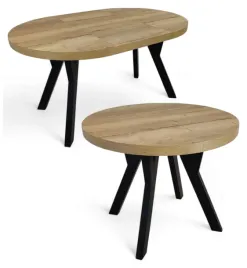 stol-okragly-80-cm-rozkladany-do-130-cm-czarny-dab-halifax-naturalny-egger