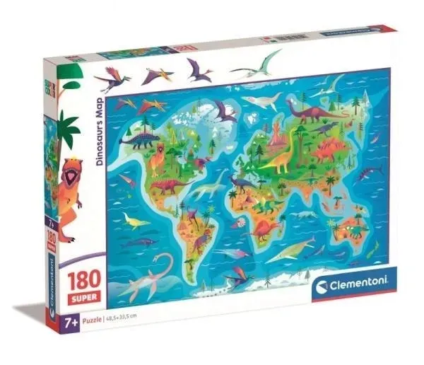 puzzle-180-super-dinosaurs-map-kod-producenta-29790