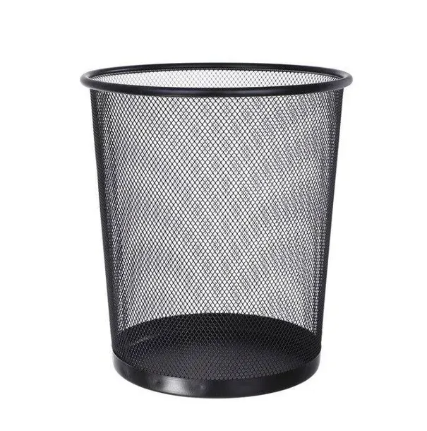 kosz-okragly-maly-czarny-material-metalowy