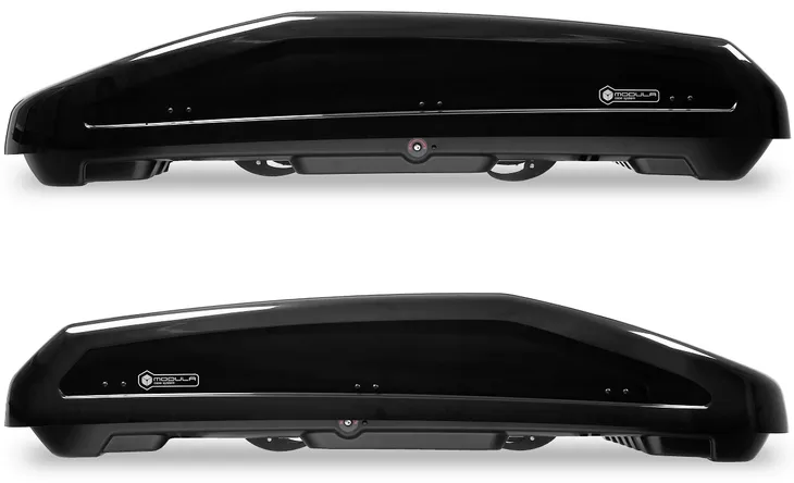 Box dachowy bagażnik Modula EVO 400 czarny połysk 165x90x41 Made in Italy