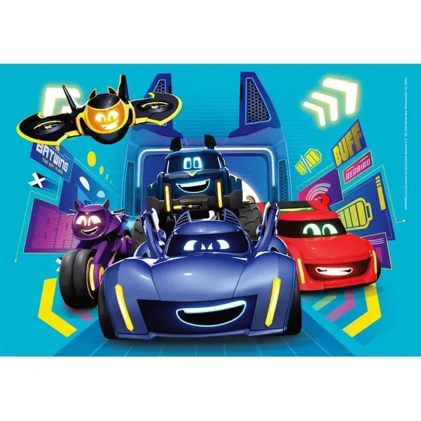 puzzle-2x60-super-kolor-batwheels-marka-clementoni