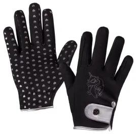 rekawiczki-jezdzieckie-qhp-lissie-aw24-ocieplane-zimowe-czarne-xs