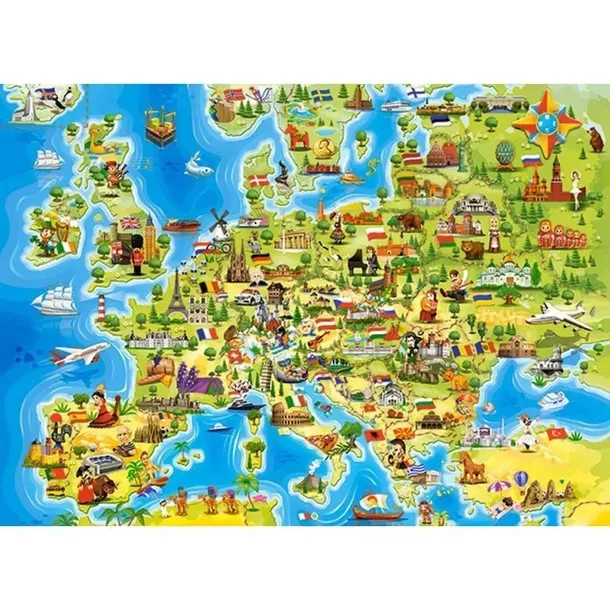 puzzle-100-map-of-europe-castor-kod-producenta-111060