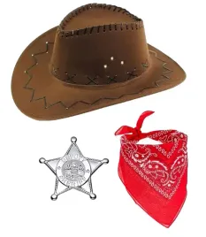 zestaw-kowboja-szeryfa-przebranie-kapelusz-gwiazda-bandana