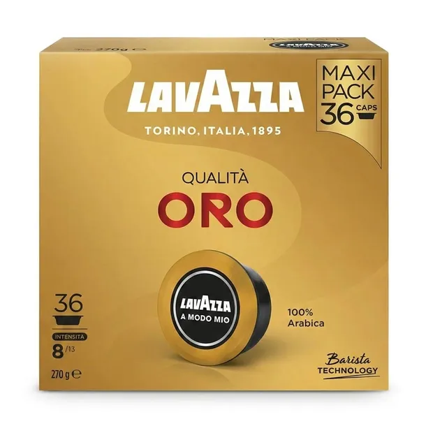 Kapsułki A MODO MIO Lavazza Qualita ORO 36szt kremowa i aromatyczna kawa