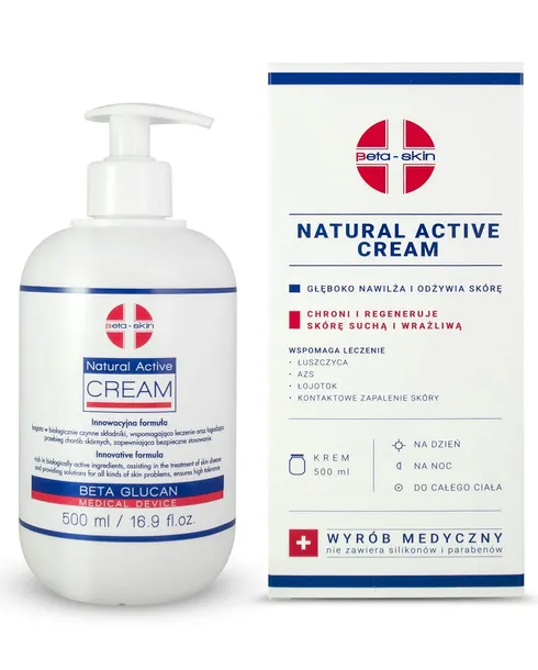 Beta-Skin Natural Active Cream krem 500ml AZS