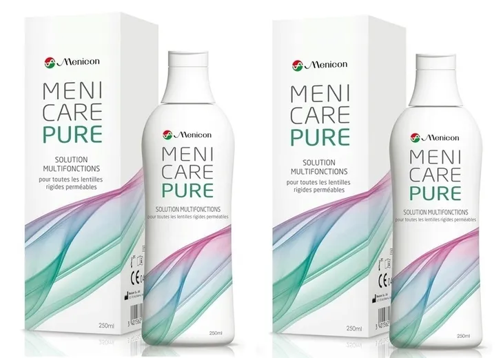 Płyn do soczewek twardych Menicare Pure 250ml x 2