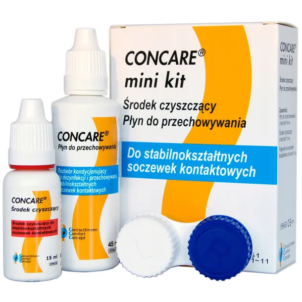 Concare Minikit- zestaw do soczewek twardych + pojemniczek