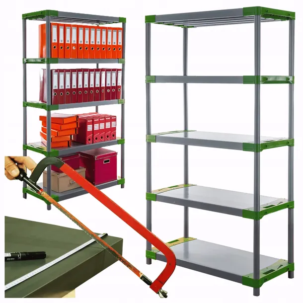 Stojak z tworzywa plastikowy do piwnicy 180x100x46 ECO WODOODPORNY SOLIDNY