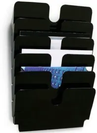 pojemniki-na-dokumenty-a4-6-szt-flexiplus-poziome-scienne-organizer-czarny