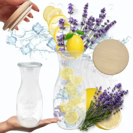 karafki-1062ml-weck-1l-szczelne-drewniane-wieka-6szt-butelka