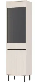 bezowa-witryna-wysoka-do-salonu-stojaca-205-cm-ryflowany-front-polki-szklo