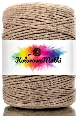 Sznurek Bawełniany do Makramy BEŻOWY 150m 2mm