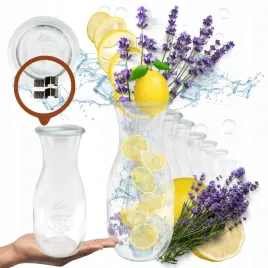 karafki-1062ml-weck-1l-zapinki-wieko-gumka-6szt-do-wody-wina-soku