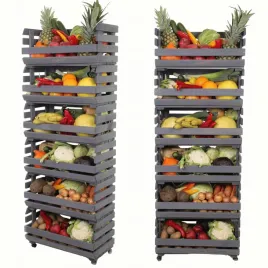 stojak-na-warzywa-regal-skrzynki-na-kolkach-6-skrzynek-impregnat-157x60x30