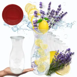 karafki-1062ml-weck-1l-szczelne-silikonowe-wieka-6szt-butelka