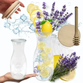 karafki-1062ml-weck-1l-szczelne-drewniane-wieka-12szt-nabierak