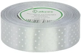 srebrna-wstazka-satynowa-tasiemka-w-kropki-25-mm-22-m-dekor-boze-narodzenie