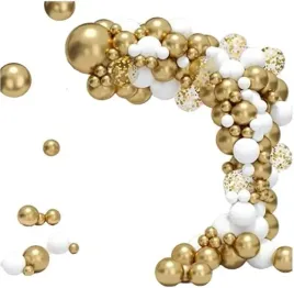 girlanda-balonowa-zloto-biala-balony-zlote-zestaw-91-sztuk-cake