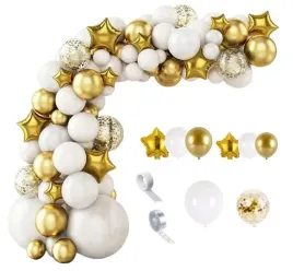 girlanda-balonowa-zloto-biala-zestaw-balony-urodziny-chrzest-baby-shower