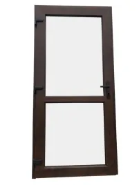 drzwi-zewnetrzne-pcv-sklepowe-105-210-orzech-lewe
