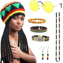 stroj-przebranie-rasta-peruka-dredy-akcesoria-lancuch-okulary-kostium-7x