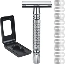 klasyczna-brzytwa-do-golenia-golarka-dla-mezczyzn-na-zyletki-ostrza-x10