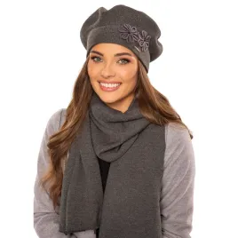 vivisence-7007kmpl-cieply-komplet-beret-i-szalik-ciemnoszary