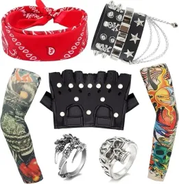 9x-akcesoria-rockman-stroj-przebranie-meskie-okulary-bandana-chusta-zestaw