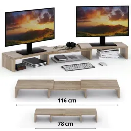 podstawka-pod-monitor-regulowana-podwojna-produkt-polski-wysokosc-126-cm