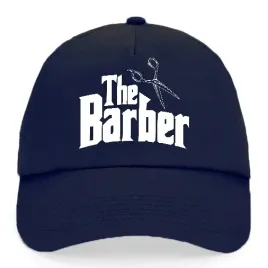 czapka-granatowa-z-daszkiem-na-prezent-the-barber-dla-barbera-wzory