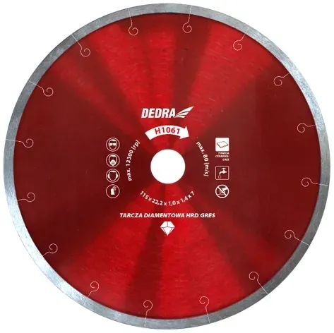 dedra-tarcza-diamentowa-hrd-gres-250-254mm-h1067-stan-nowy