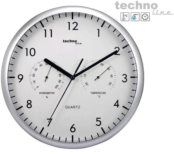 zegar-scienny-technoline-650-srebrny-26cm