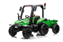 traktor-blast-z-przyczepka-zielony-24v-2x200w