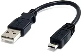 kabel-usb-a-usb-micro-b-15cm-sztywny-w-stalowym-oplocie