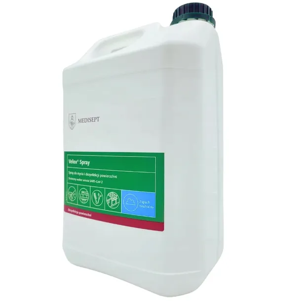 Velox Spray Neutral 5L do dezynfekcji powierzchni i narzędzi kosmetycznych