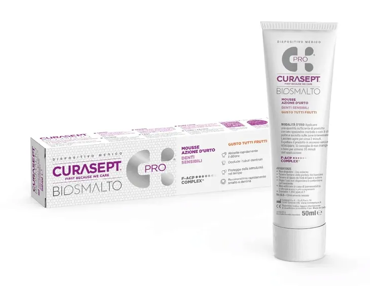 Pasta mus do zębów Curasept Biosmalto Pro Sensitive Teeth 50 ml