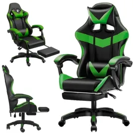 fotel-gamingowy-games-zielony-czarny-z-podnozkiem-krzeslo-obrotowe-poduszki