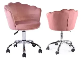 fotel-obrotowy-muszelka-rose-velvet-roz-bluvel-52-biurkowy-mlodziez