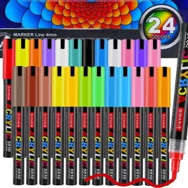 markery-akrylowe-zestaw-24-sztuki-pisaki-flamastry-mazaki-jupai-wododporne