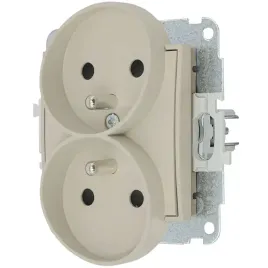 gniazdo-podwojne-bez-ramki-seria-karlik-mini-kolor-taupe