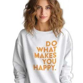 biala-bluza-damska-dresowa-what-makes-you-happy-lyrics-wzory-rozmiar-m